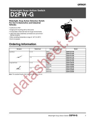 D2FW-G271M datasheet  